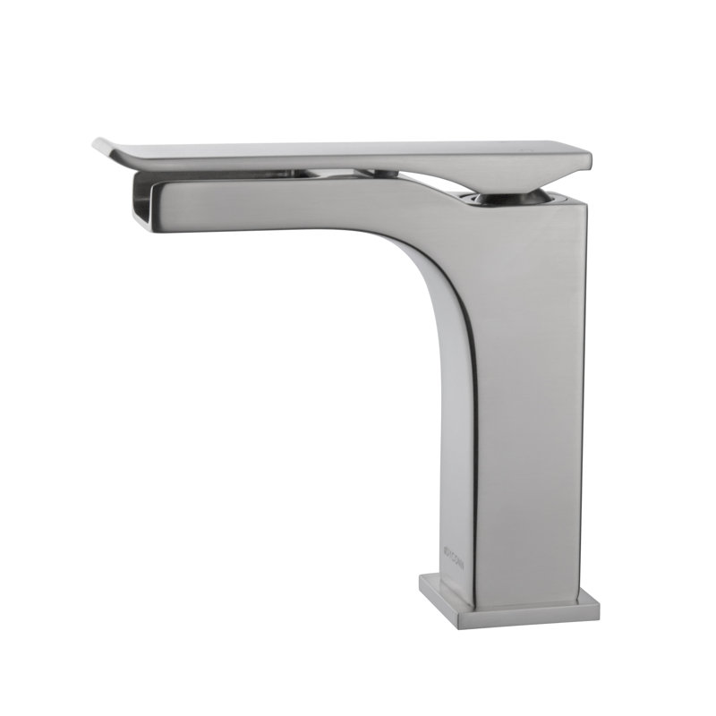 Robinet pour salle de bain à un trou, Nickel brossé