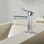 Robinet de salle de bain à un trou avec ensemble de bonde escamotable Robinets de lavabo à poignée simple Robinets de lavabo en laiton avec valve-123037545