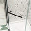 Porte de douche pivotante pour salle de bain avec verre trempé - Enceinte design 1/4 "pour rehausser le style-117446245