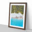 Palm Trees by the Beach in the Maldives - Picture Frame Painting Print-55578290-55578295