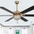 65 Inch Gorgeous Crystal Ceiling Fan With Lights And Remote, Modern 6 Speeds DC Motor Reversible Ceiling Fan For Bedroom-105767743