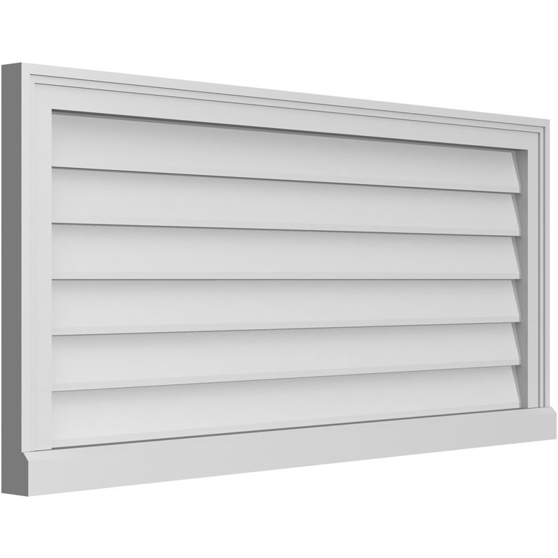 Cadre de seuil Brickmould, brun clair apprêté, H 20 po x l 42 po x P 2 po