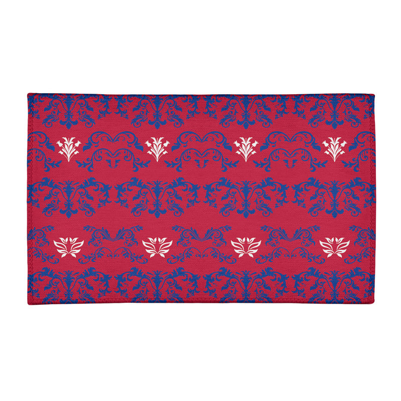 Damask Indoor Rug, Rectangle 2' x 3'