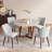 Modern Upholstered Dining Side Chair with Wooden Legs -1048585502-1048585497