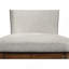 Ensemble de chaises incurvées en bois massif brun de style Mid-Century 2 pièces