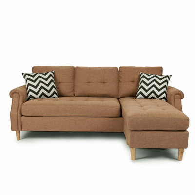Taelyn Upholstered L-Shaped Sectional Reversible