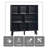 3 Tier Modern Wide Bookcase With Legs, Wood Freestanding Organizer Display Shelf, 8 Cube Bookshelf-505596328