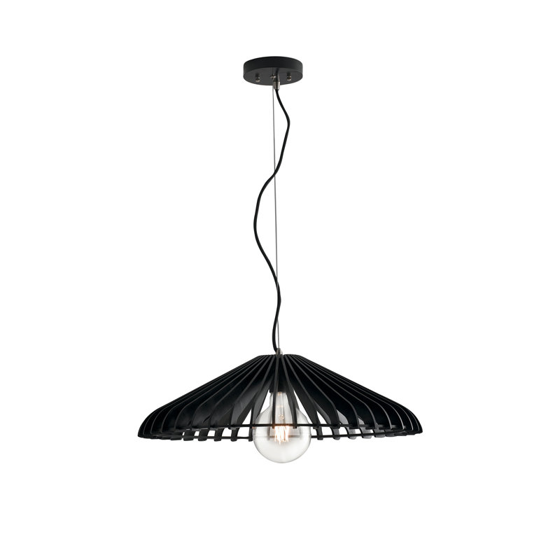 Little Neck 1 - Light Dome Pendant, Black
