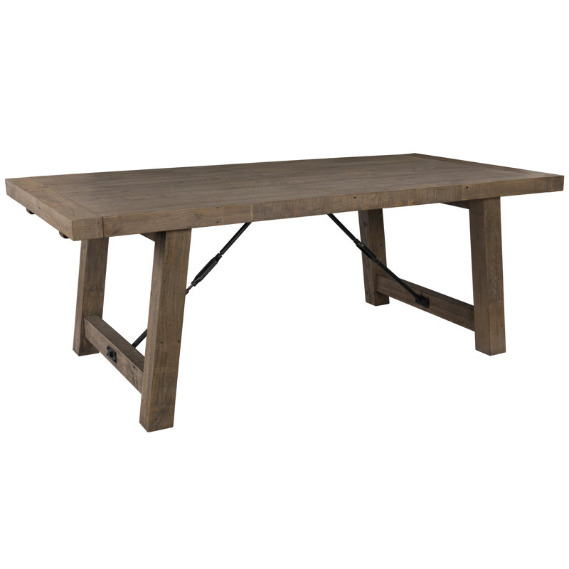 Tuscany 8 Piece Solid Wood Dining Set, Distressed Brown