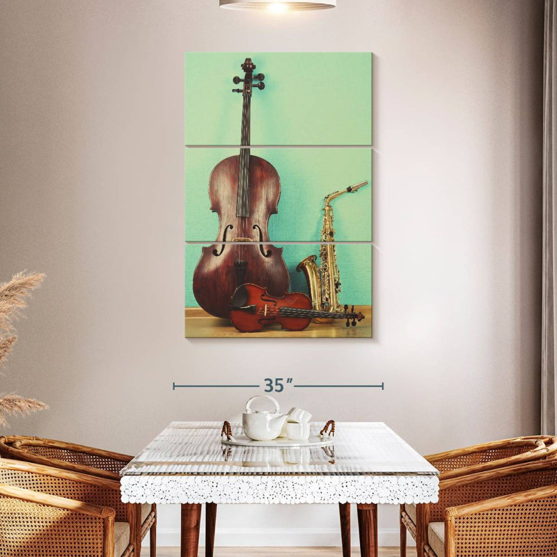 Abarca Jazz Instruments, 50" H x 32" W