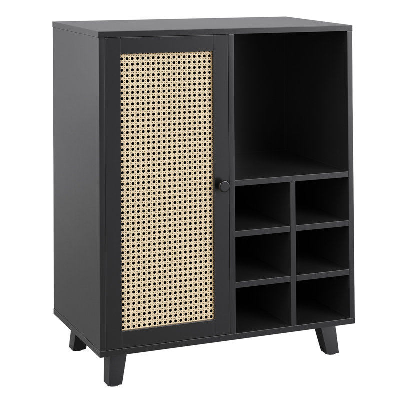 Buffet avec rangement, Noir