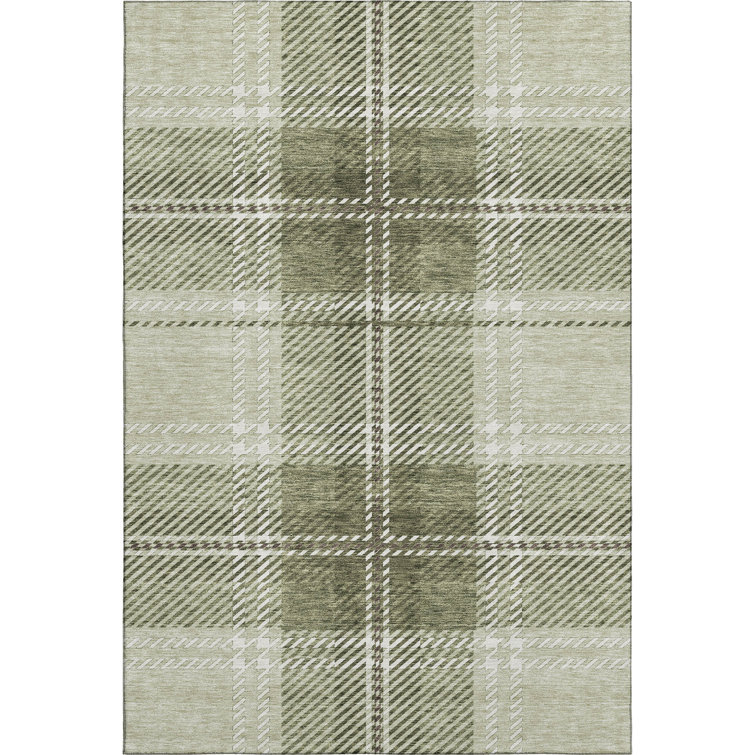 Premium Machine Washable Prisco Aloe Rug