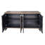 Armoire de rangement à 4 portes en bois de style campagnard Accent