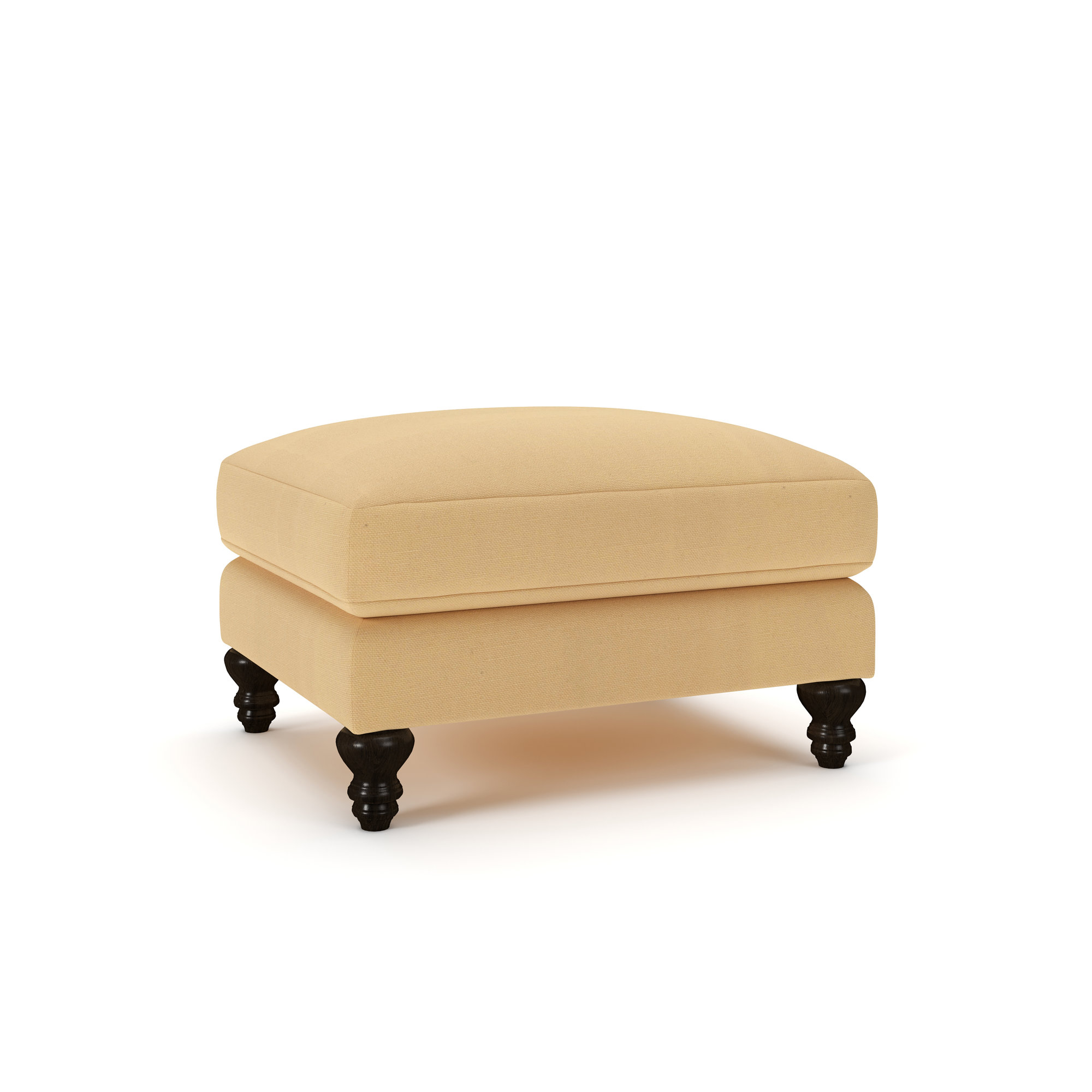 Walters Upholstered Ottoman, Bayou Sunshine Canvas