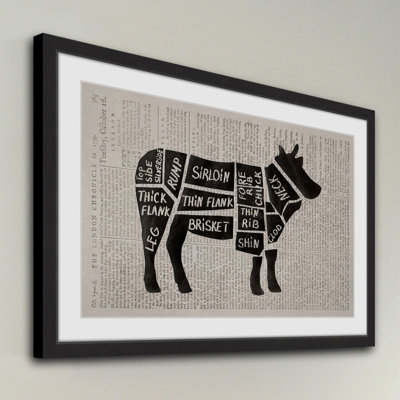 « beef coupess ii », reproduction d’art encadrée