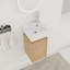 Vanyo 12'' Wall Mounted & Corner Single Bathroom Vanity with Ceramic Top-1932325964