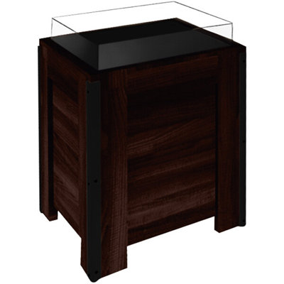 Présentoir à fruits et légumes cerisier 24 po x 24 po x 37 po Marco Company WS-568DUMPBIN4SC