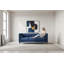 Canapé Chesterfield 3 places capitonné avec coussins cylindriques