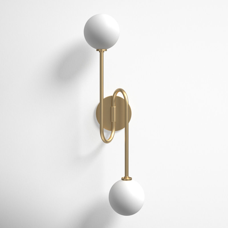 Zelpha Armed Sconce, Aged Brass