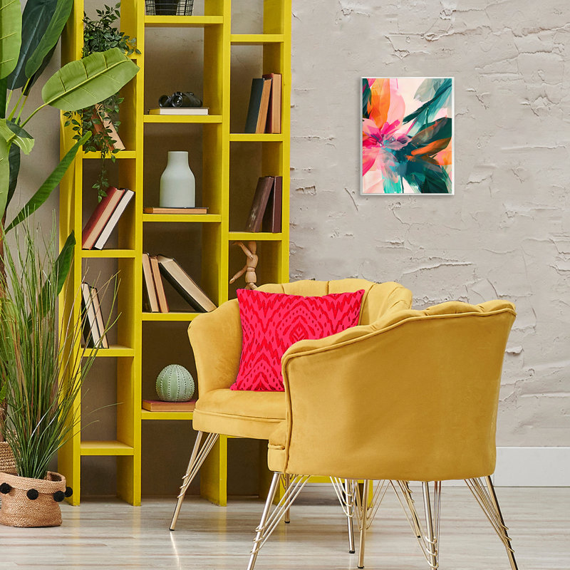  Streaked Opaque Abstract Wall Plaque Art by Walker Noble