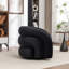 Fauteuil demi-tonneau rembourré et pivotant-1711897625