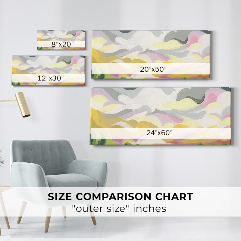 «Valley Swirl I», reproduction sur toile, H 12 po x l 30 po x P 1,5 po
