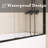 56" To 60" X 60" Aluminum Framed Double Sliding Tub Door, With 1/4" Tempered Glass, With Explosion Proof Film, Stainless Steel Handle-116090080
