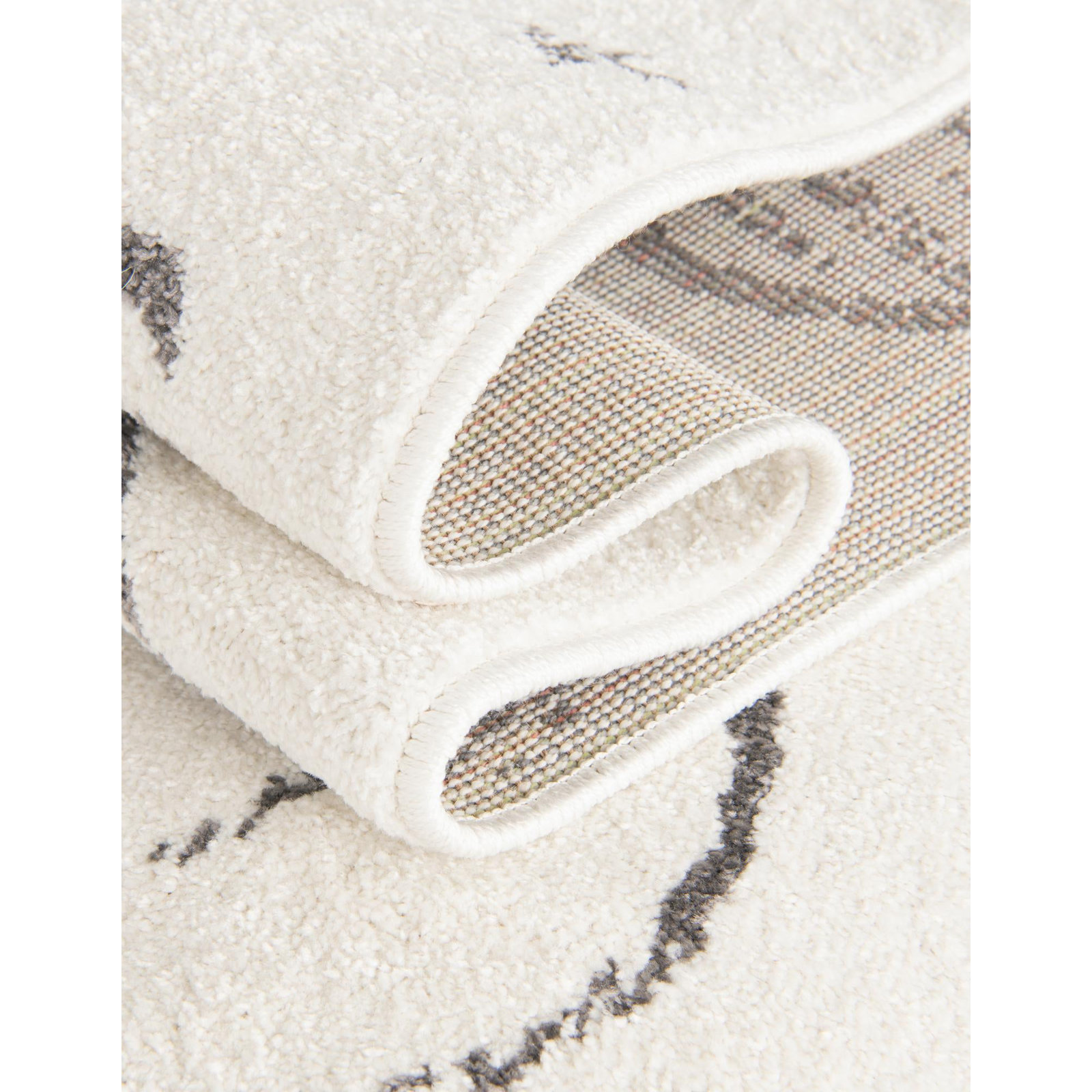 Kids Rug, Ivory, Round 3'3" 