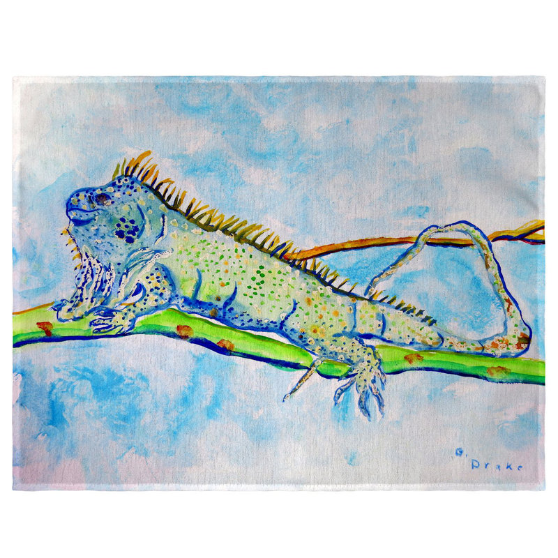 Iguana Polyester No Pattern Rectangle Placemat