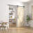 84"H Solid Pine Wood Unfinished Barn Door with Sliding Hardware Kit-95310314