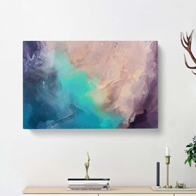Falling Into Bliss In Abstract - Wrapped Canvas Painting