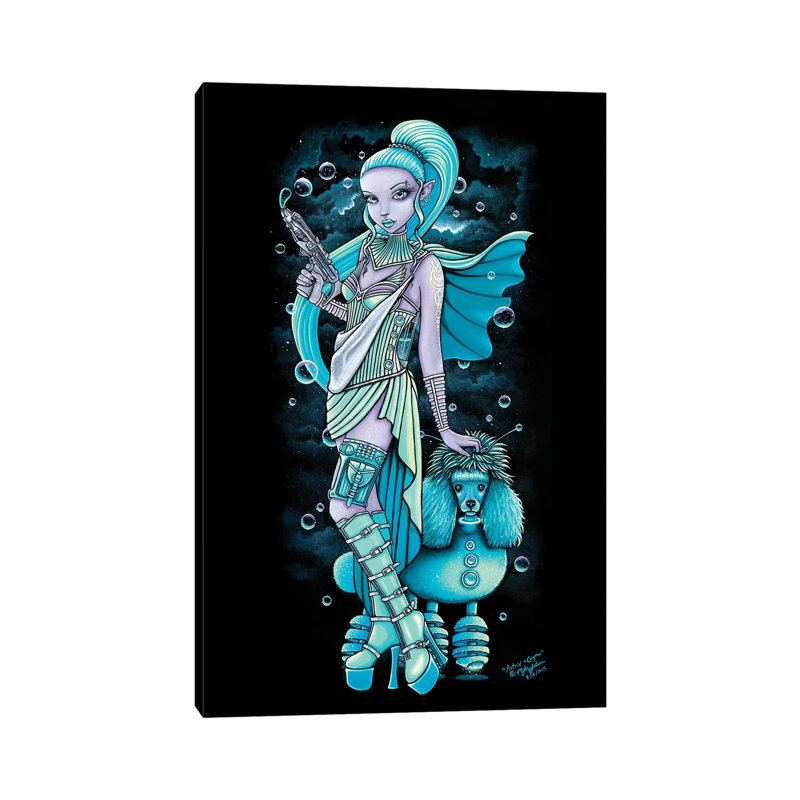 Astrid Cosmo by Myka Jelina - Wrapped Canvas Print, 30.48cm H x 20.32cm W x 1.91cm D