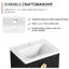 Meuble-lavabo 24 po avec lavabo en céramique et support latéral - aspect panier noyer noir-130629192