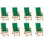 Chaise d'extérieur avec chaises inclinables d'extérieur en bois d'acacia massif-294588225