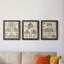 «Vintage Architects Plan I», ensemble de 3 impressions sur toile encadrées-72804345-72804344