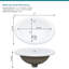 Bathroom Semi-Recessed Vessel Sink Ceramic Above Counter Basin Sink-124176887-124176884-118434222