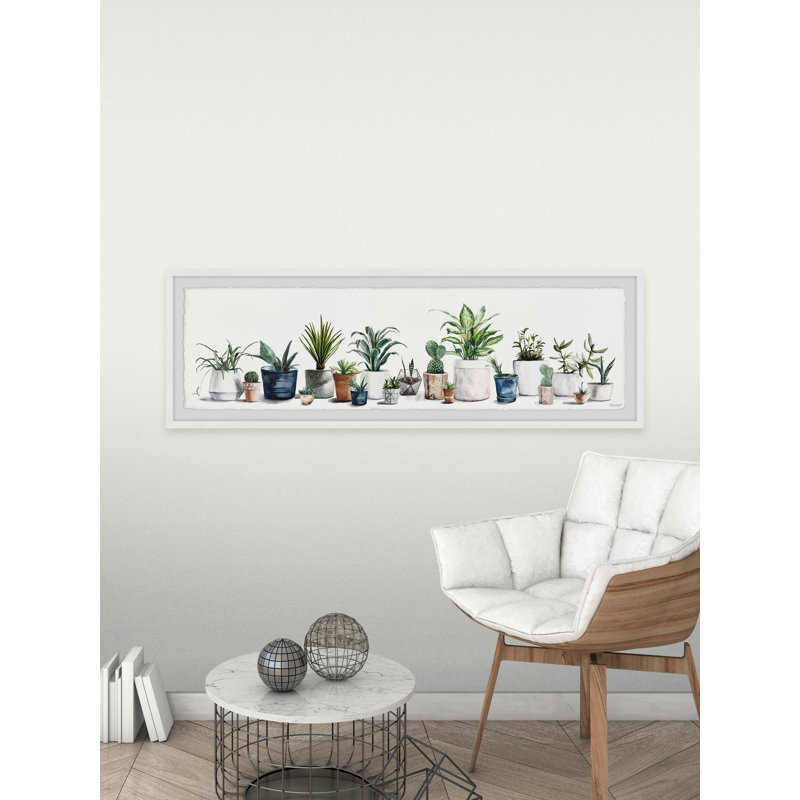 « Mixed containers »-photo panoramique sur papier encadrée, H 15 po x l 45 po x 1,5 po