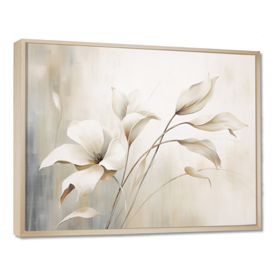 White Botanical Elegance III - Abstract Botanicals Wall Decor