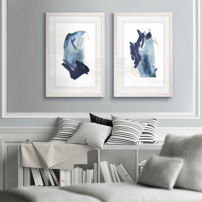 " Indigo Collide III " by Vincent Van Gogh 2 - Pieces