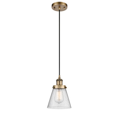 Luminaire suspendu conique à 1 lumière Brookview