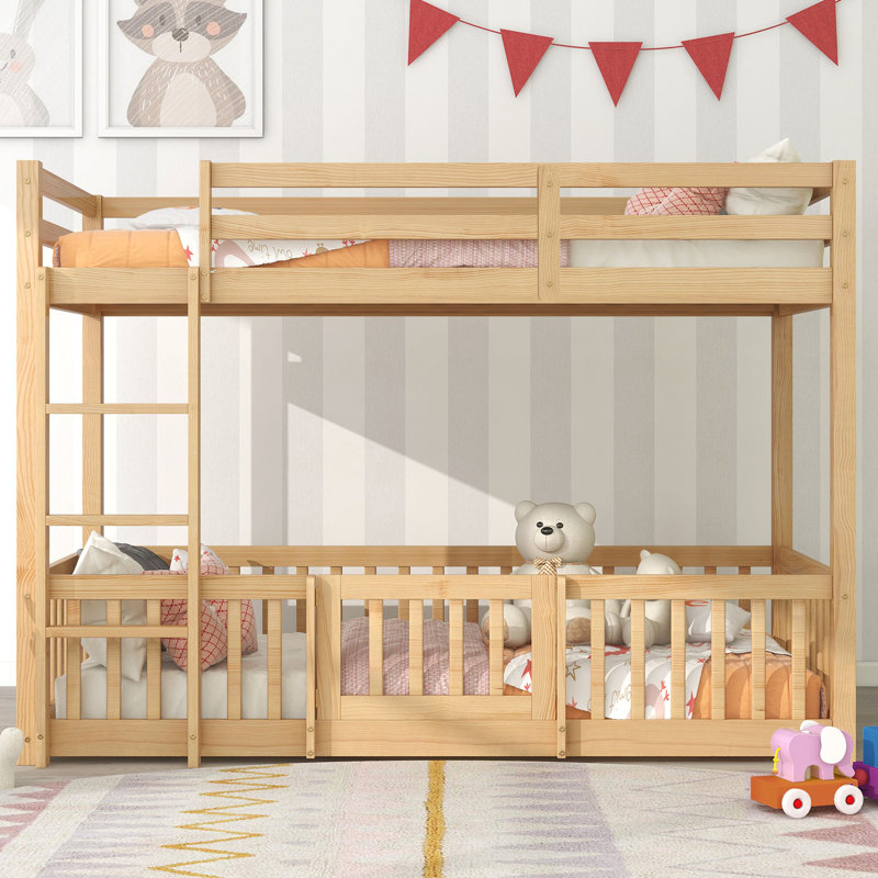 European Single (90 x 200 cm) Kids Bed, Natural