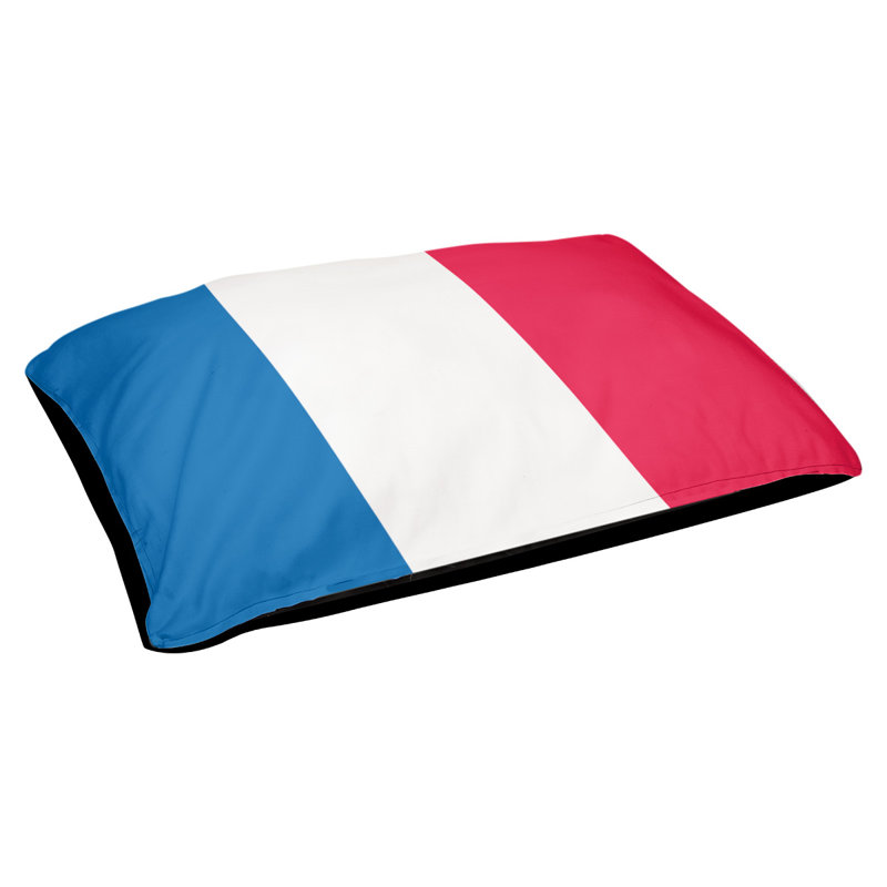Coussin extérieur Philadelphia, Bleu / blanc / rouge, Grand (l 40 po x P 30 po x H 14 po)