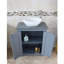 Rodarte 650 mm Freestanding Single Vanity with Vessel Ceramic Basin-40568205-40568333
