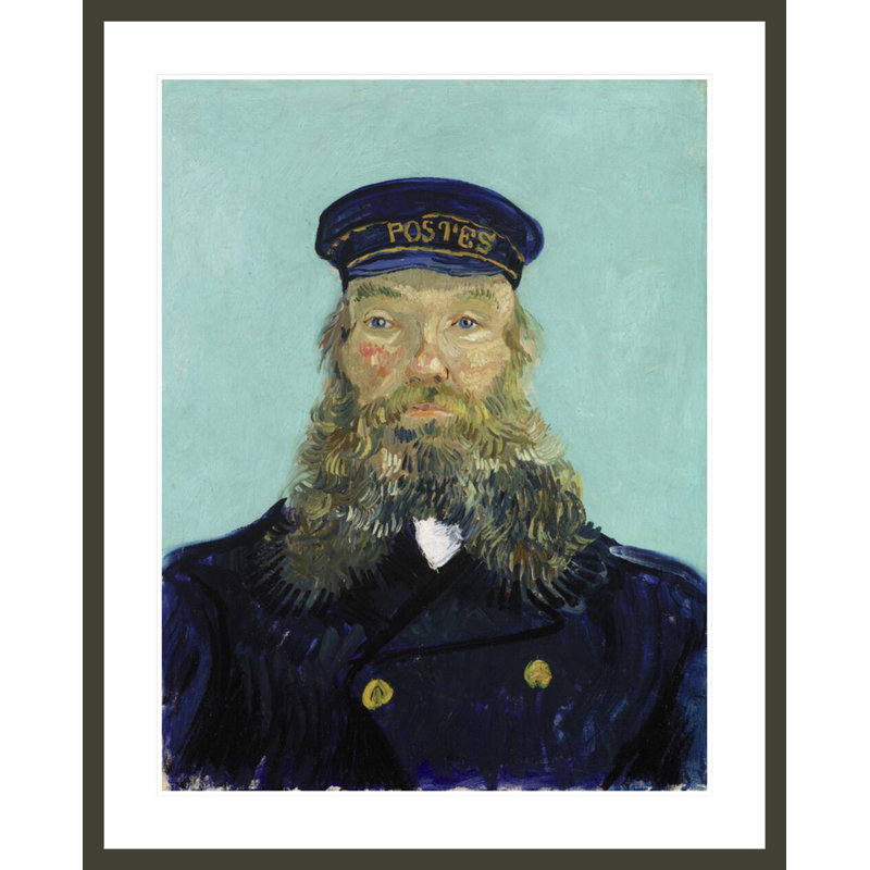 Portrait of Postman Roulin par Vincent van Gogh, impression giclée sur cadre, H 41,45 po x l 33,5 po