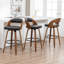 Ensemble de 3 tabourets de bar et de comptoir pivotants en cuir Jacobson-1383441933-1383441934