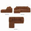 Canapé Boneless, canapé modulaire en L Chenille-129718218-129718223