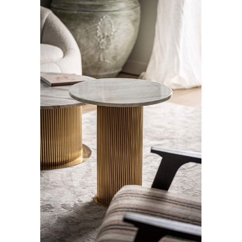 Table d'appoint Coen, Doré