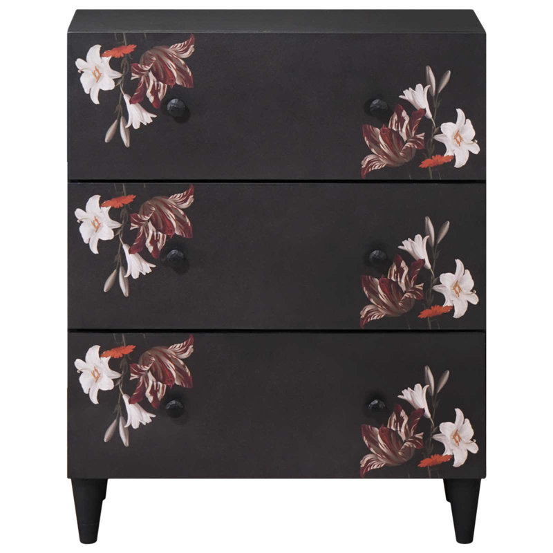 Solid Wood Rectangle Accent Cabinet