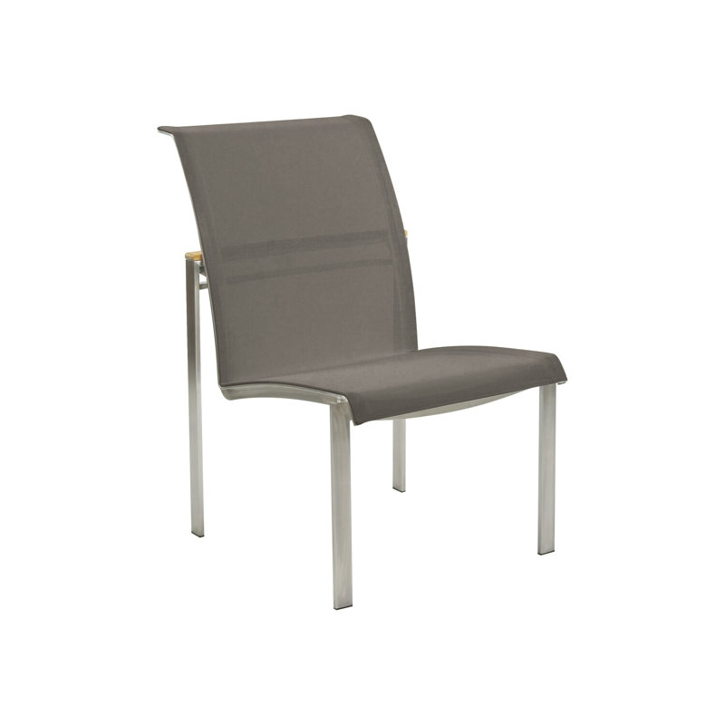 Tivoli Stacking Teak Patio Dining Chair, Bronze, No