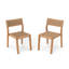 Chaises de salle à manger d'extérieur en osier
